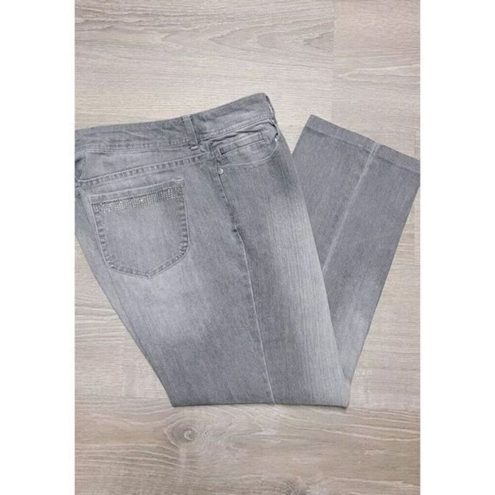 Chico's‎ Additions Women's Black Gray Faded Jeans Chico's Size 2